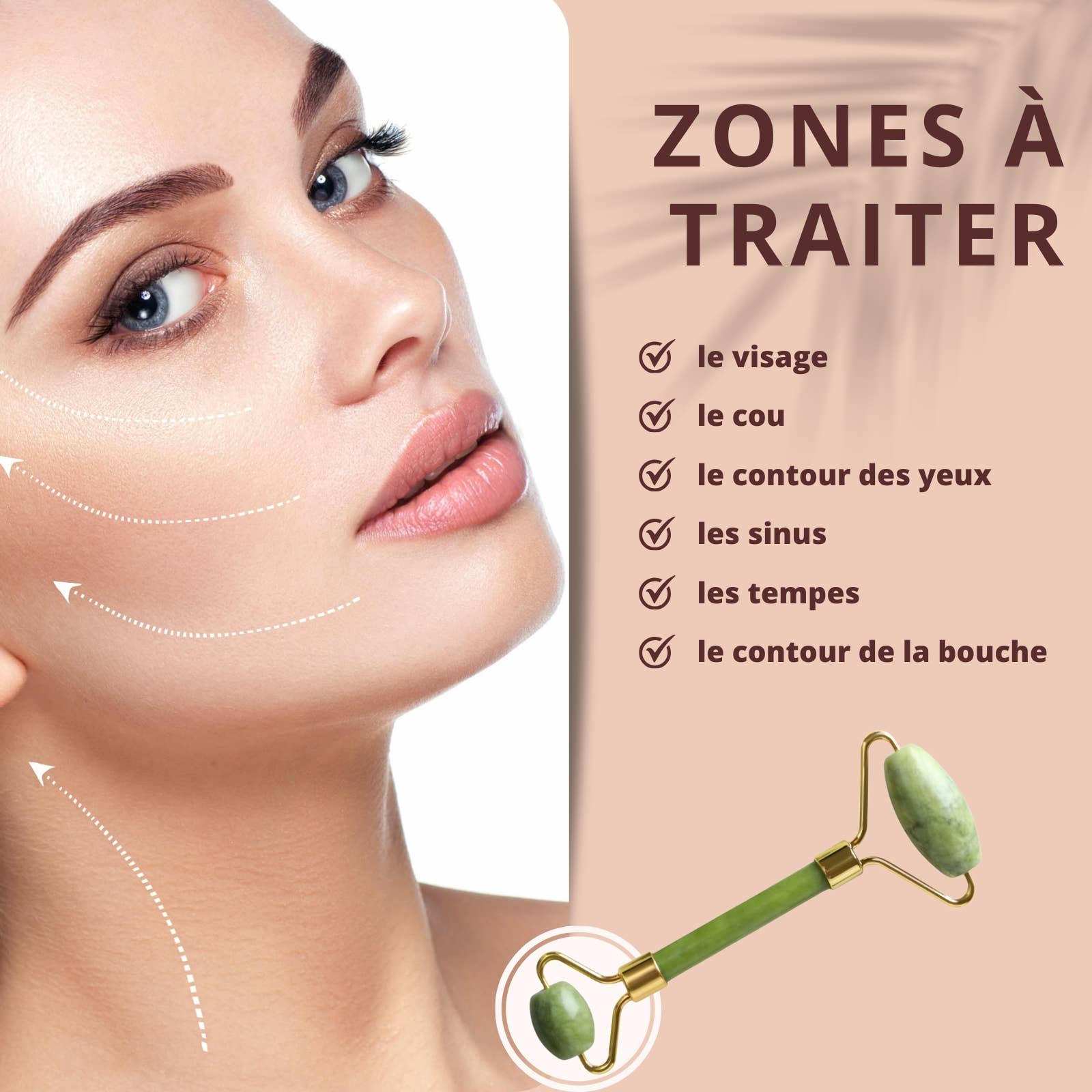 Zen'Arôme - Wholesale Gua Sha Tool - Gua Sha and Green Jade Roller - Stone Beauty Accessory18