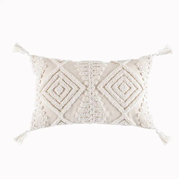 RKAAS HOME – wholesale Throw pillow cover – Pure Cotton Custom Boho Tassel Style Tufted Cushion Covers Home Decoration - Design 9 & 104