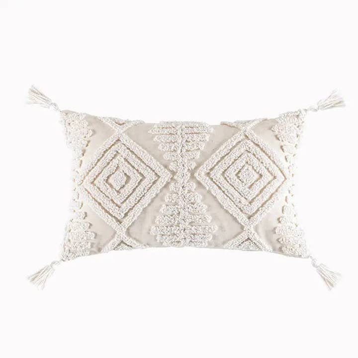 RKAAS HOME – wholesale Throw pillow cover – Pure Cotton Custom Boho Tassel Style Tufted Cushion Covers Home Decoration - Design 9 & 104
