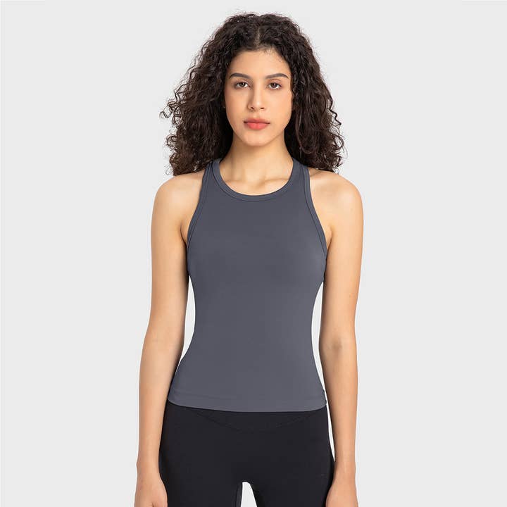 Sodalemon - Wholesale Tank top – Women′s - Women Elastic Breathable Yoga Sport Fitness Tank Top