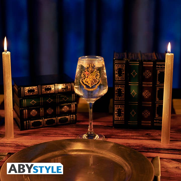 Mimi Imports - Harry Potter - Vente Verres à vin - VERRE À VIN HARRY POTTER – POUDLARD (14 OZ)