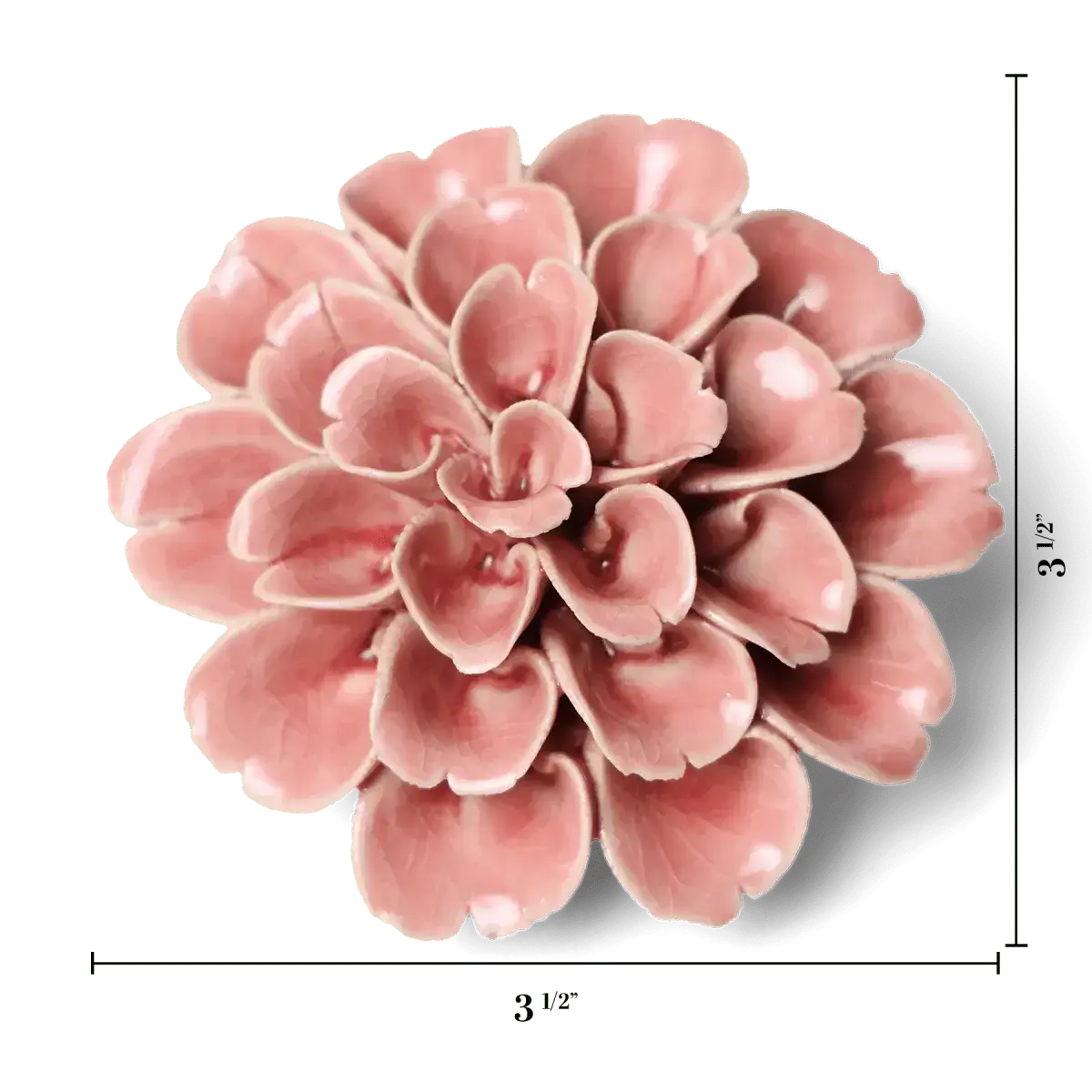 English Garden Ceramic Flower Wall Art Flower Pink 11 for wholesale on Faire2