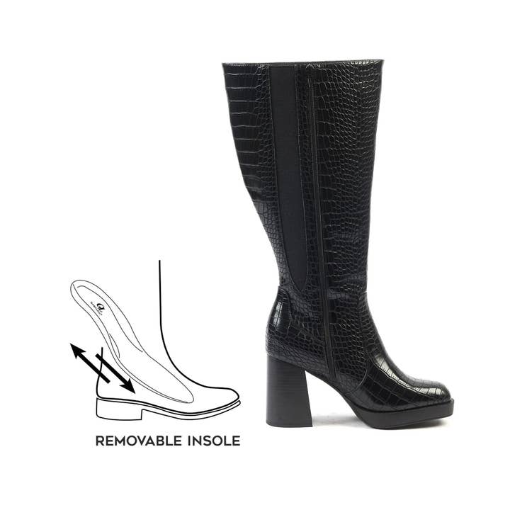 Gabylou - Wholesale Boots - Women's - Wide calf boots size 2XL - Model Melissa34