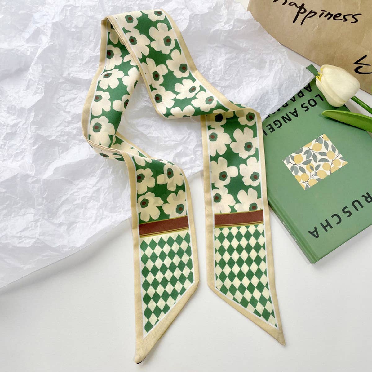 ACCITY - Wholesale Fashion Headband - Women's - 2024 NEW FLORAL STYLE HAIR RIBBON HEADBAND_CWASC072311