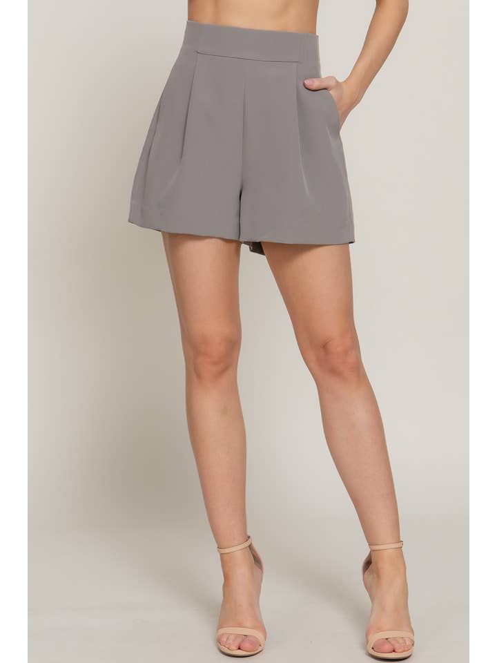 Active Basic | Active USA - Wholesale Shorts - Women's - Front Pleat Short Pants