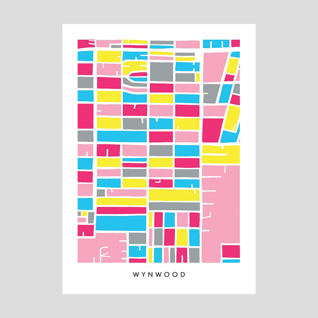 Faraway Places Paper - Wholesale Postcard Set - Miami, Palm Beach Neighborhood Print Postcards - Set of 108