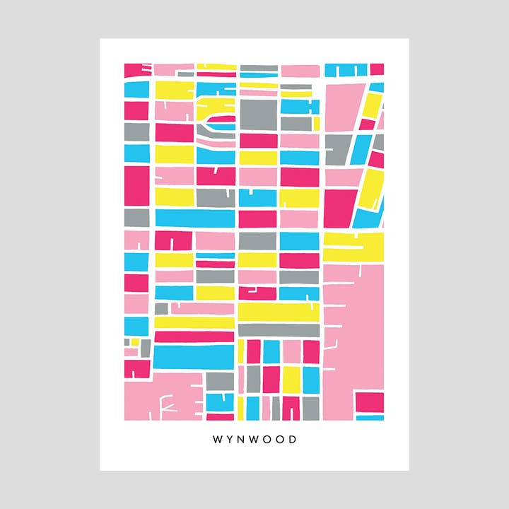 Faraway Places Paper - Wholesale Postcard Set - Miami, Palm Beach Neighborhood Print Postcards - Set of 108