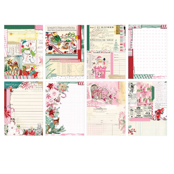 Pretty Little Studio - Wholesale Scrapbook - Sugar Plum 6x9 LEDGER Paper Pack (Single-Sided)