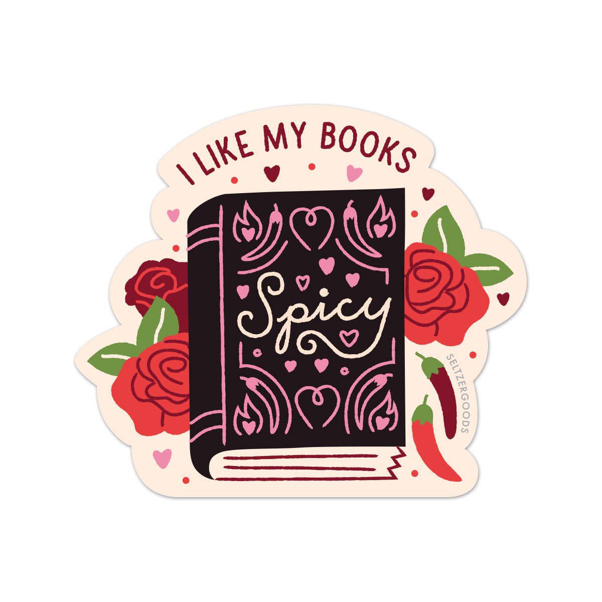 Seltzer Goods - Wholesale Sticker - Spicy Books Sticker