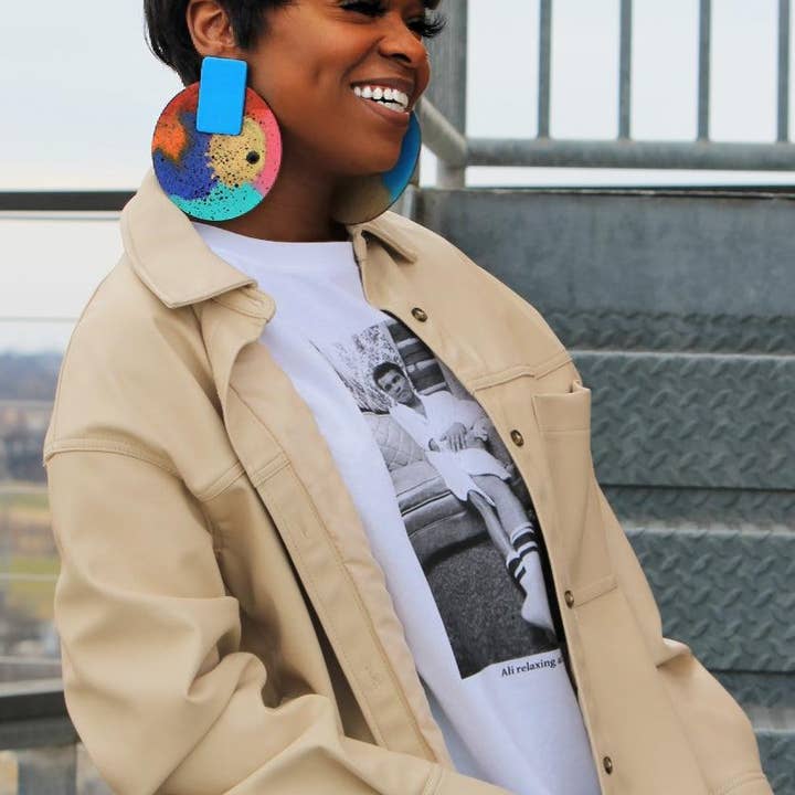 AND-MADE by Hand - Wholesale Dangle Earrings - KELLI - Abstract Stud - 2 Sizes5