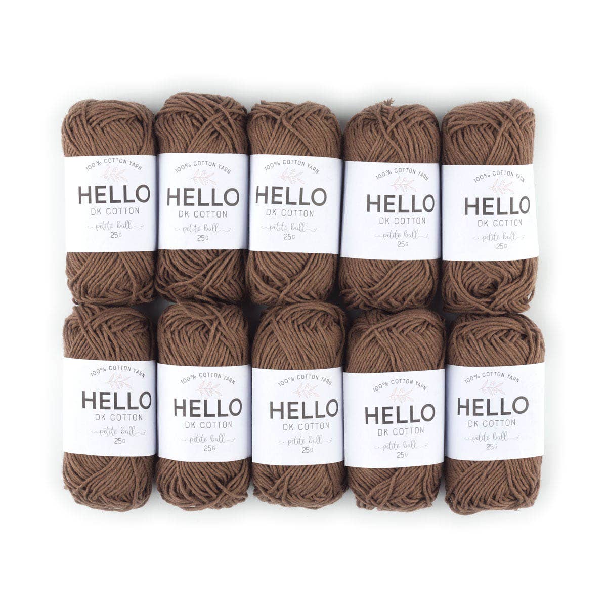 Creative World of Crafts – wholesale Garn – HEJ 100% bomull 25g Amigurumi garn förpackning med 10 bollar25