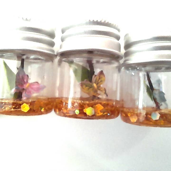 SUPERAWWWSOME - Vente Plantes artificielles - Bouteille de Spécimen de Papillon, Miniature de Maison de Poupée, cadeau nature1