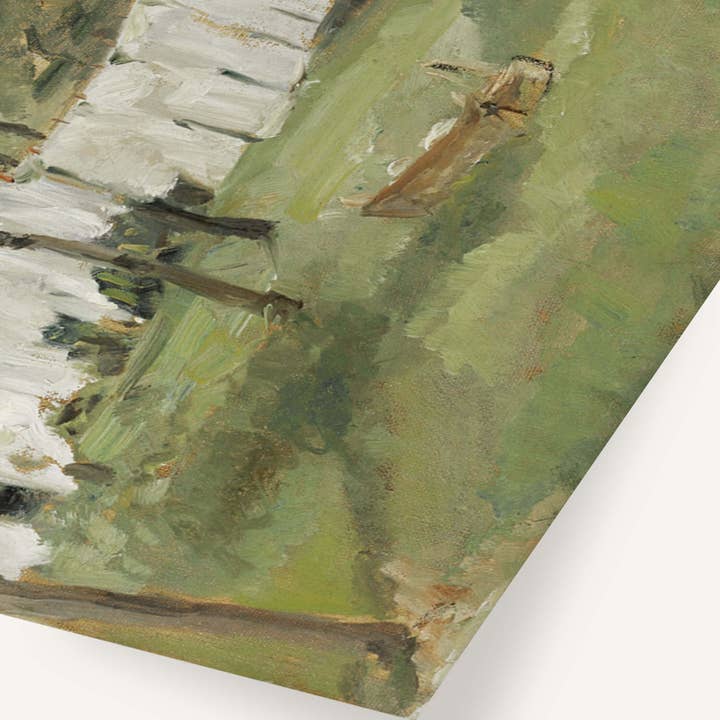 Modern Antique Prints - Wholesale Art Print - Clothesline in the Garden – Vintage Landscape Print2