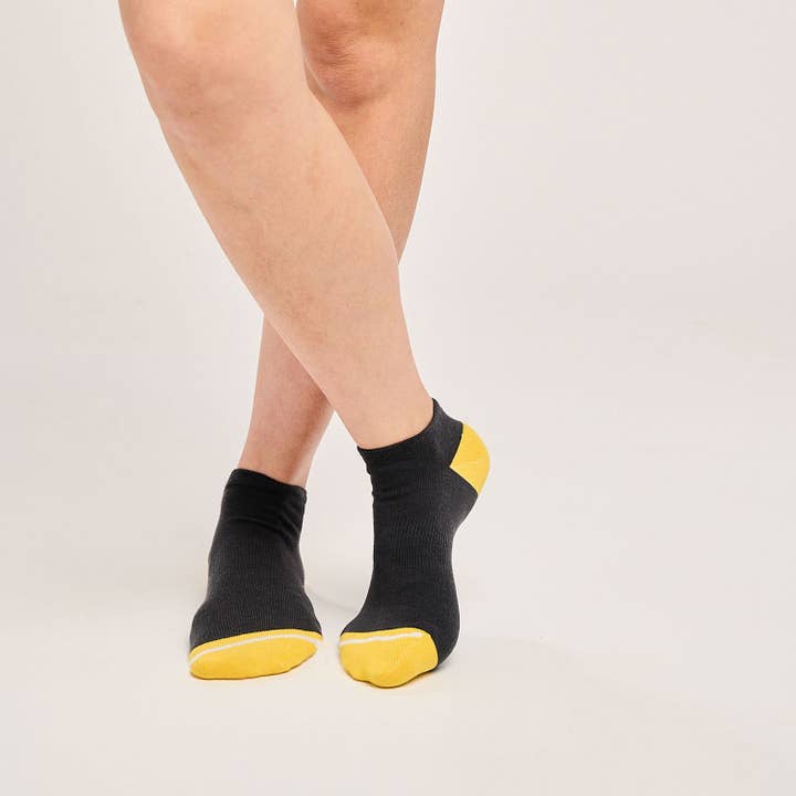 Calcetines bajos de carbón ecológico - Paquete de 2 para venta al por mayor de Teddy Locks