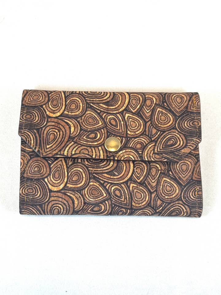 Portafoglio sottile da viaggio - Tree Bark Brown per la vendita all'ingrosso da parte di Meeks Me Smile Studio