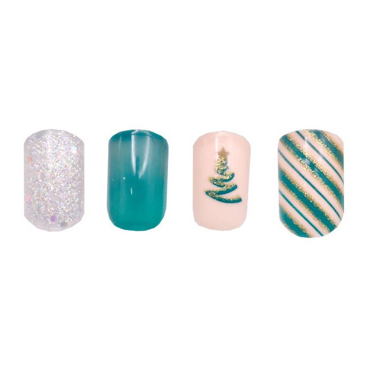 PINEAPPLE Beauty - Wholesale Press-On/Fake Nails - CALA 87818 Posh Dreams XMAS Tree Press on Nails - 6