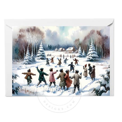 Jubilations Designs - Wholesale Christmas Card - Snowy Days
