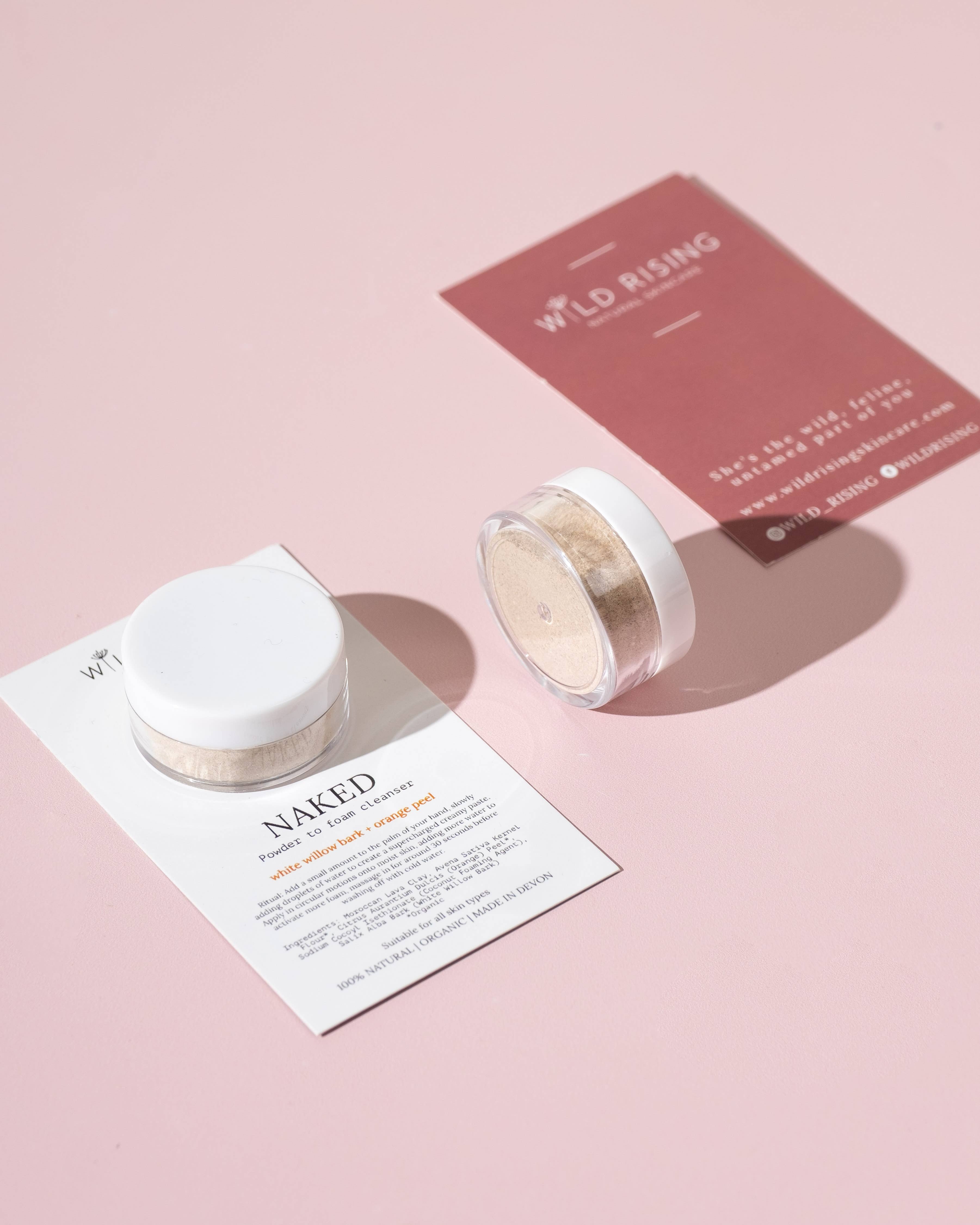 Wild Rising Skincare - Wholesale Facial Cleanser - Mini Waterless Powder-to-Foam Exfoliating Cleansing Grain0