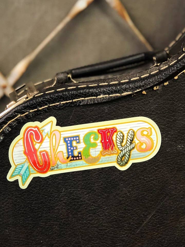 Cheekys Junkin' Sign Decal for wholesale by Cheekys Brand