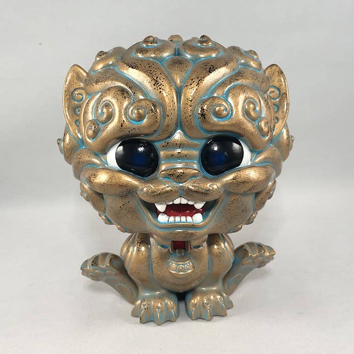 Bigshot Toyworks - Wholesale Decorative Figurine - Shi-Shi the Tiny Guardian 6-inch Resin Statue - Bronze Edition0