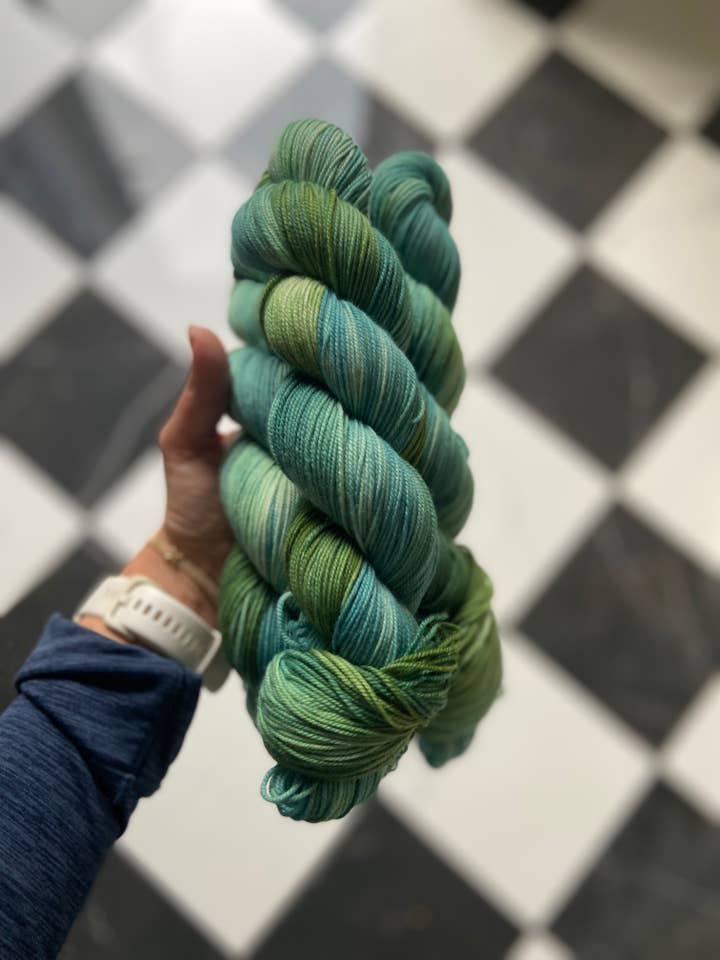 Christmas Tree Farm Colorway - Hand Dyed Yarn for wholesale by CMS Supply Co