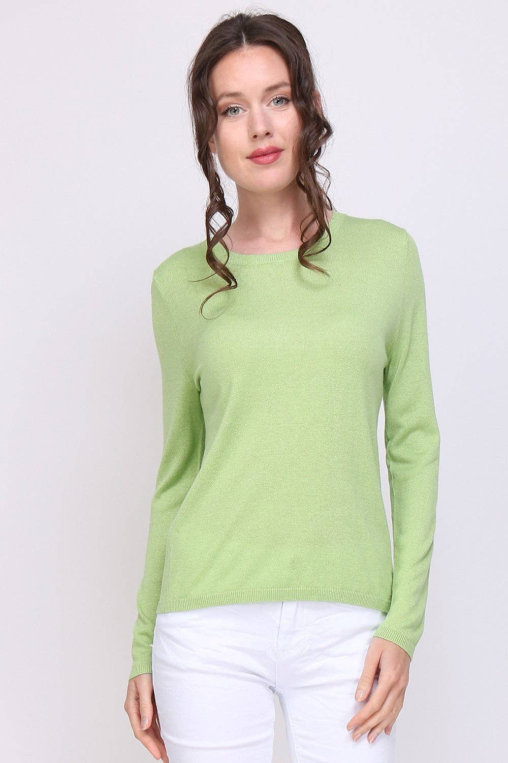 jw.atelier - Wholesale Knit Sweater - Women's - Round neck sweater in silk and cashmere24