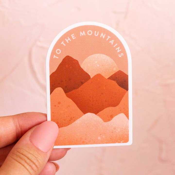 The Print Pantry - Wholesale Sticker - To The Mountains Sticker3
