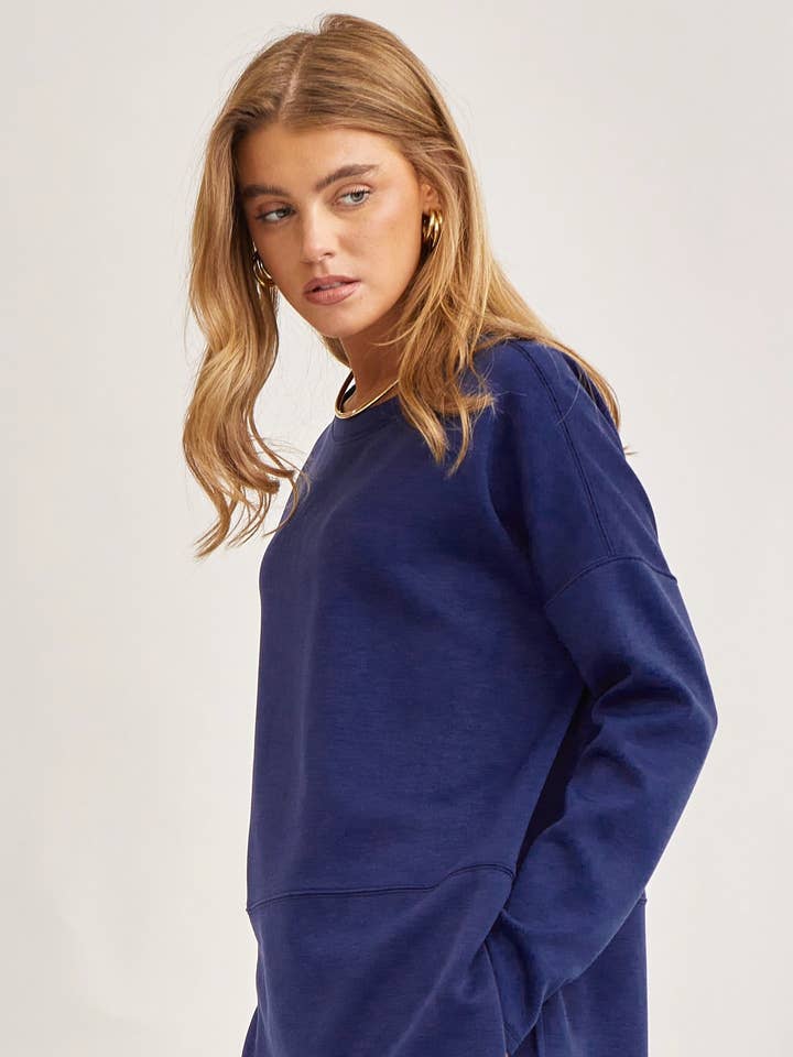 Dear Scarlett - Wholesale Lounge Set - Women's - Tunic Top + Straight Pants Travel Modal Set