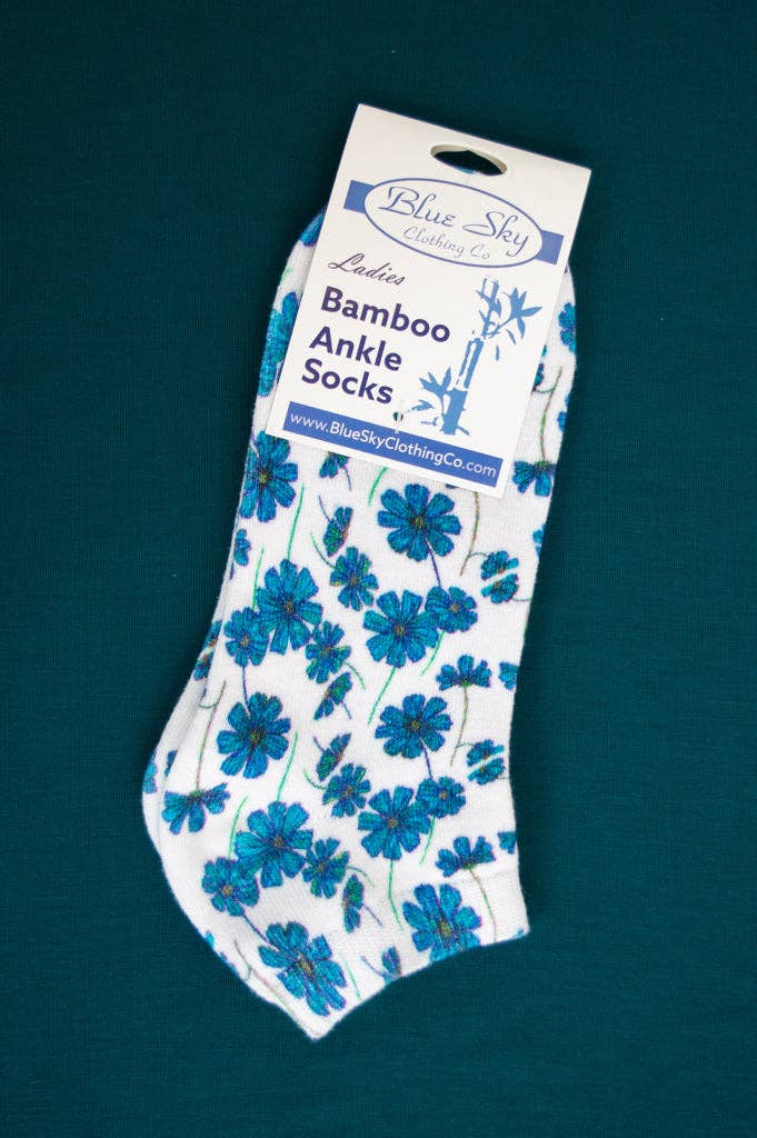 Blue Sky Clothing Co LLC - Wholesale Socks - Women's - Ladies Ankle Bamboo Socks, Assorted Prints8