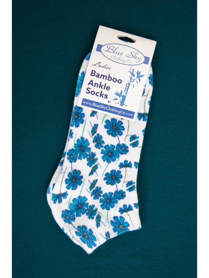 Blue Sky Clothing Co LLC - Wholesale Socks - Women's - Ladies Ankle Bamboo Socks, Assorted Prints8