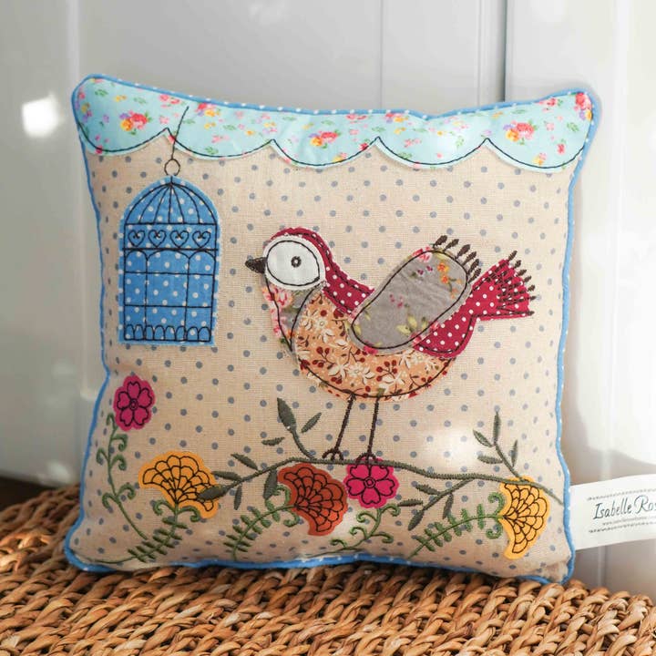 Small cushion bird 25x25 cm Isabelle Rose for wholesale by Isabelle Rose