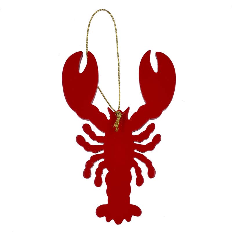 CB Home Collection - Wholesale Ornament - Red Lobster Wood Christmas Ornament0