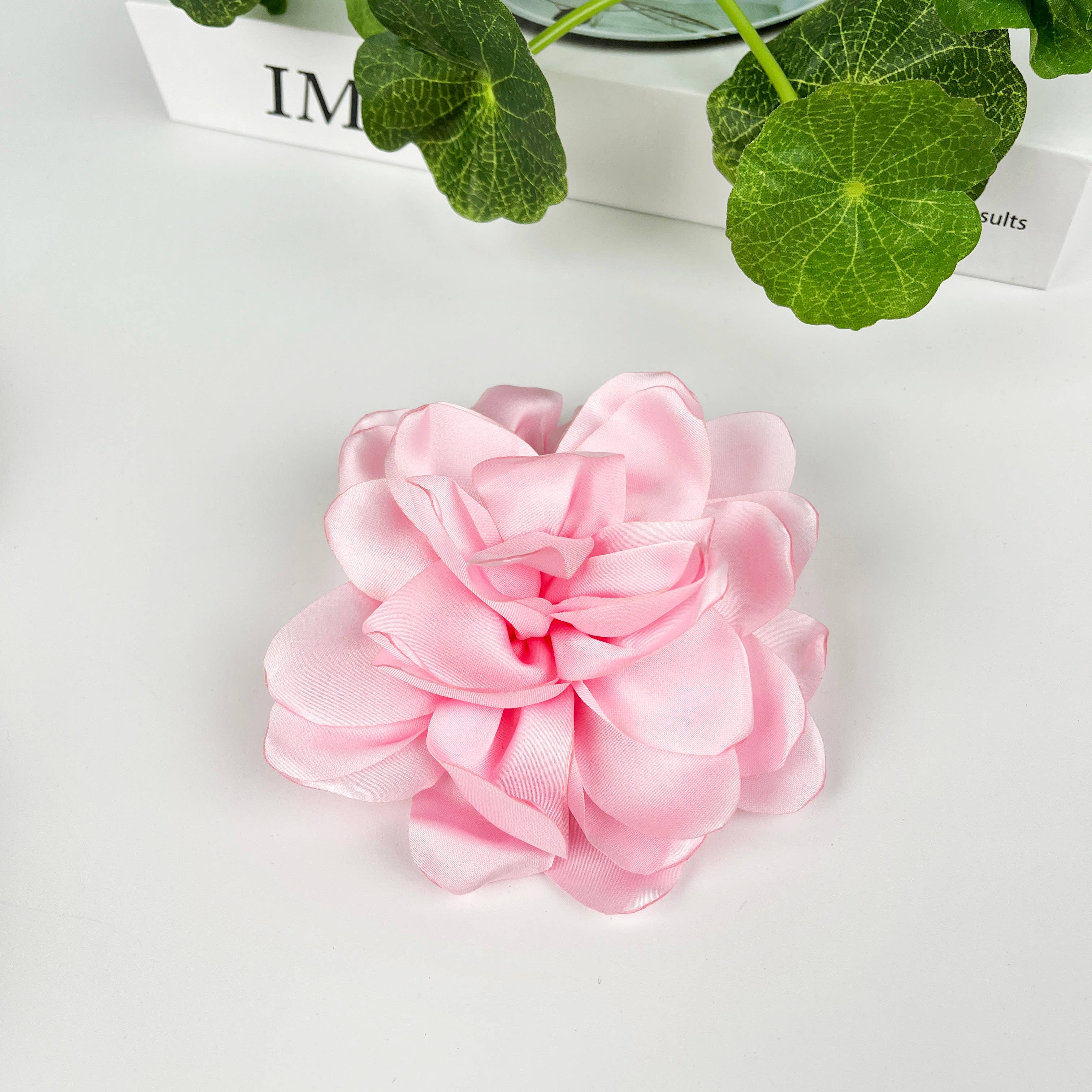 SoapElenGlen - Wholesale Hair Clip - Women's - Fabric Flower Hair Clips, Rose Duckbill Clip6