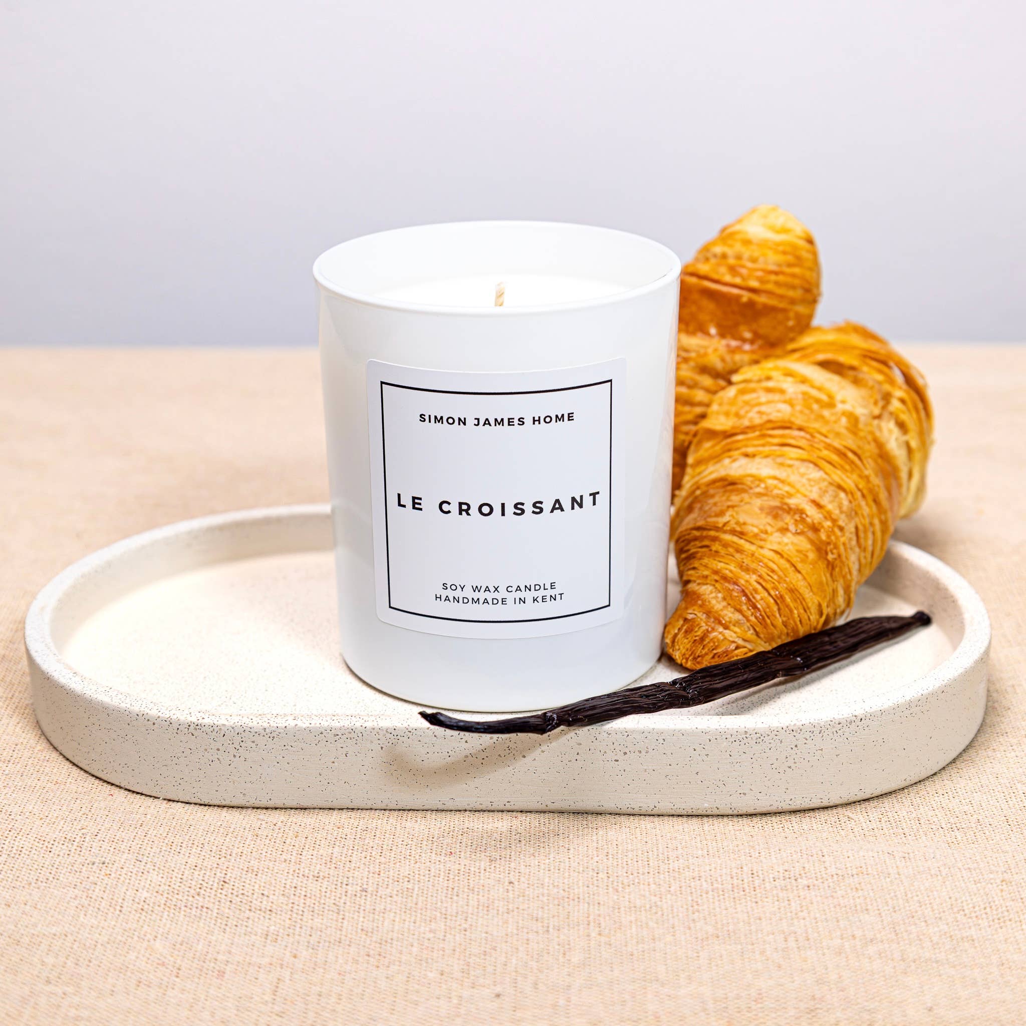 Simon James Home – wholesale Jar/filled candle – Le Croissant Handmade Soy Wax Candle - The Ultimate Croissant Candle0