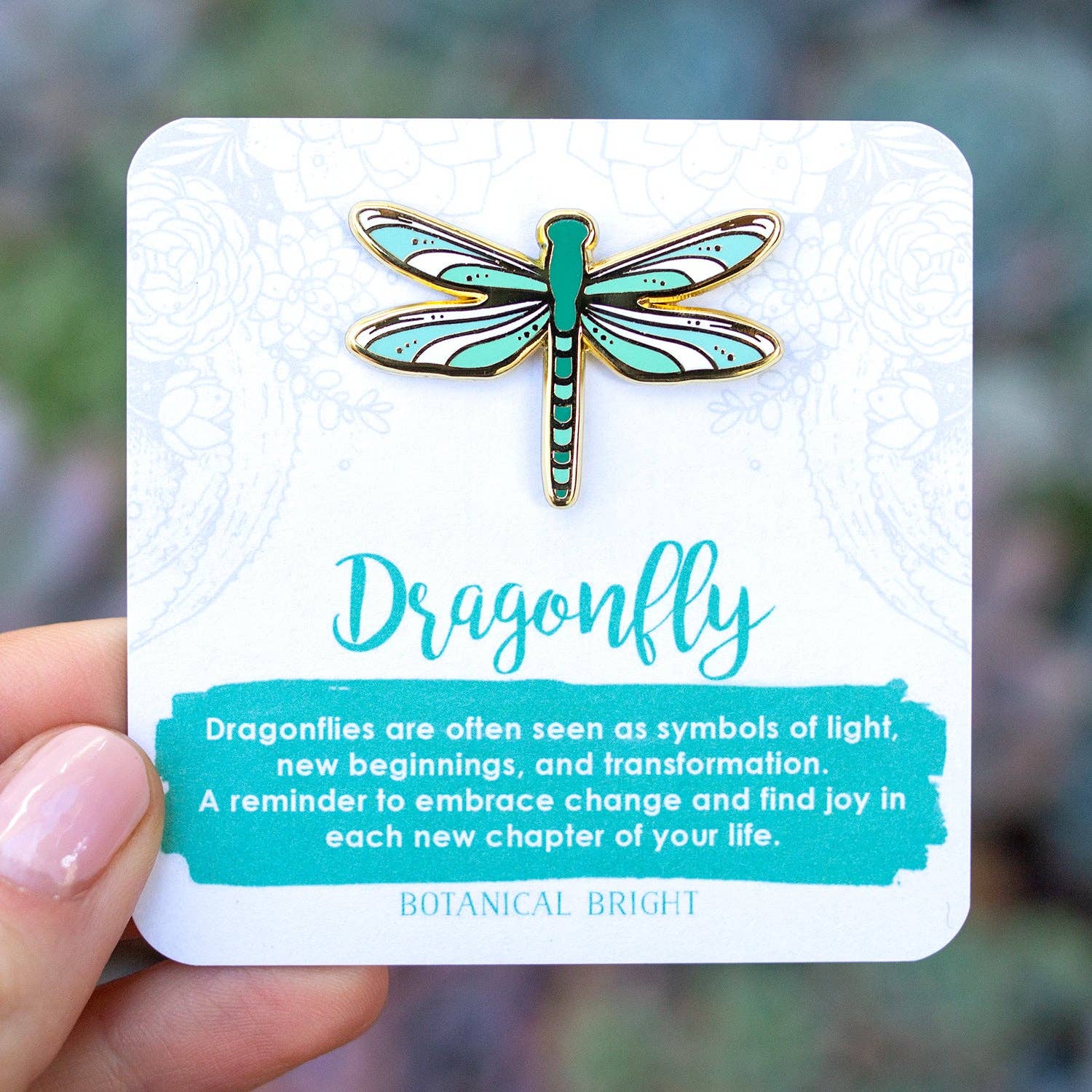 Botanical Bright - Wholesale Lapel Pin/Button - Dragonfly Enamel Pin3