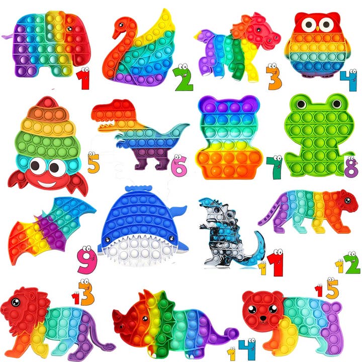 Pop It Animal Fidget Toy Halloween for wholesale by Buddha Yoga