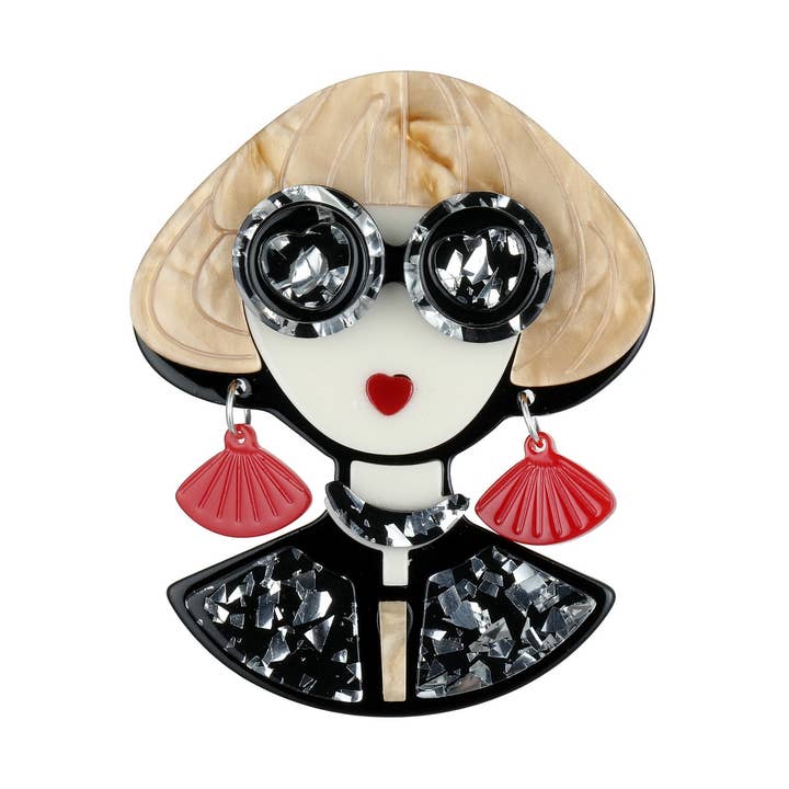 Quirina pin brooch for wholesale by BELLE MISS