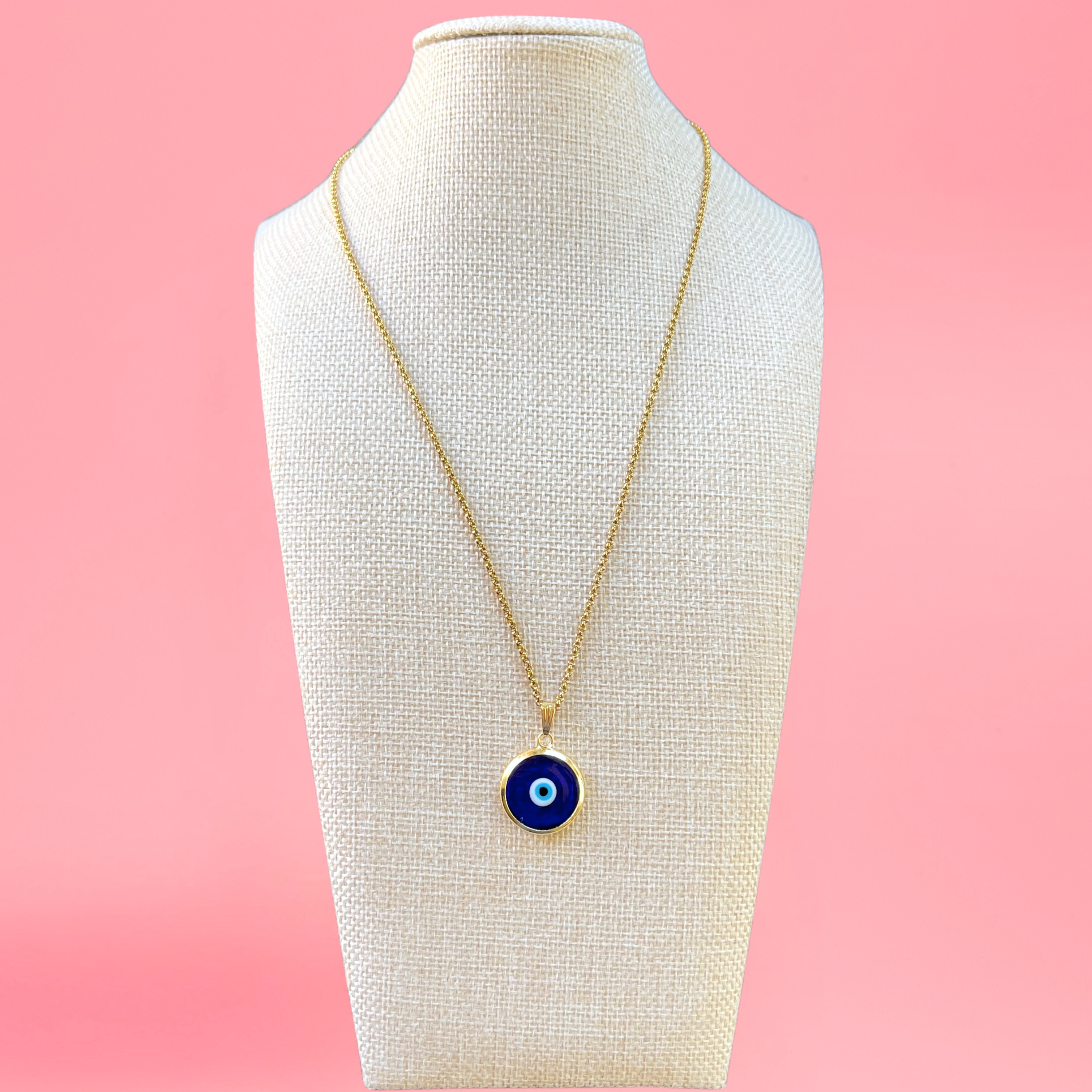 rahaal - Wholesale Jewelry - Men's - Evil Eye Necklace 18K Gold-Plated1