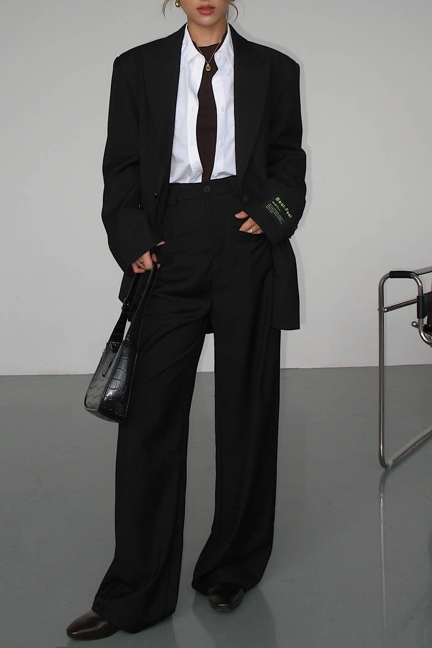 Rosa Clothing - Wholesale Blazer - Women's - BF Sophisticated Lapel Loose Fit Blazer2