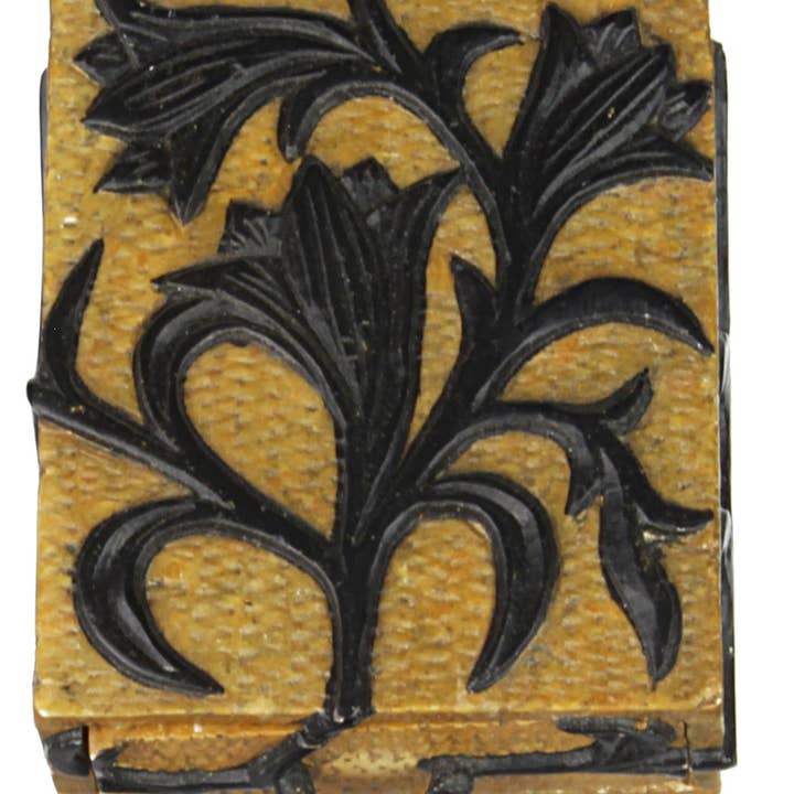 Orchid Design - Small Soapstone Trinket Decor Drawer Box for wholesale by The Niger Bend