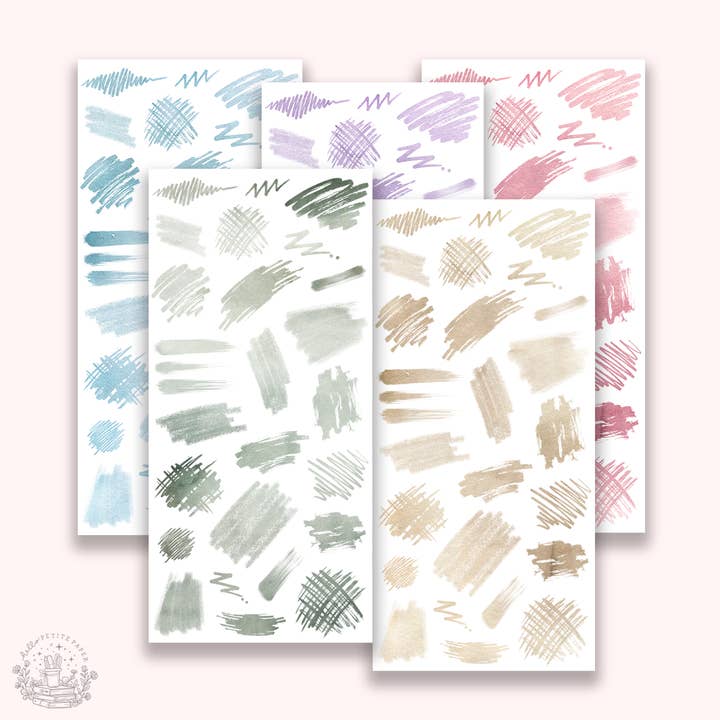 Esenciales para journaling - Pegatinas de tinta (EJ121) para venta al por mayor de Hello Petite Paper