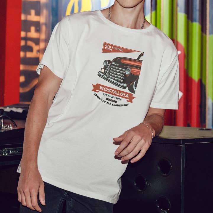 Nostalgia Vintage Car Tee – Retro Classic Auto Enthusiast for wholesale by GoboxPrintCo