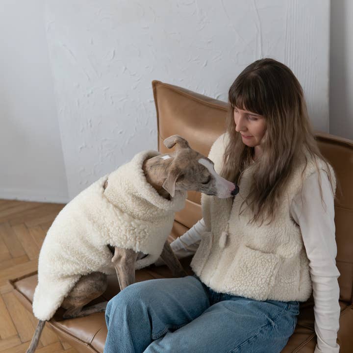 Mellow - Vente Gilet – chien - Gilet en laine pour chien - Beige