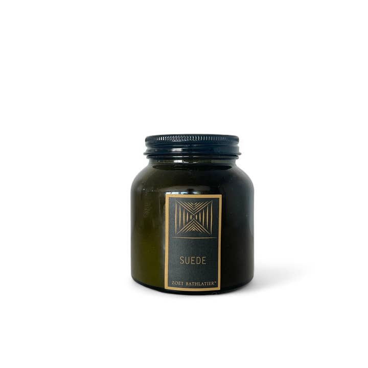 Suede - Vela de Etiqueta Negra Verde Vintage para venta al por mayor de Zoet Bathlatier