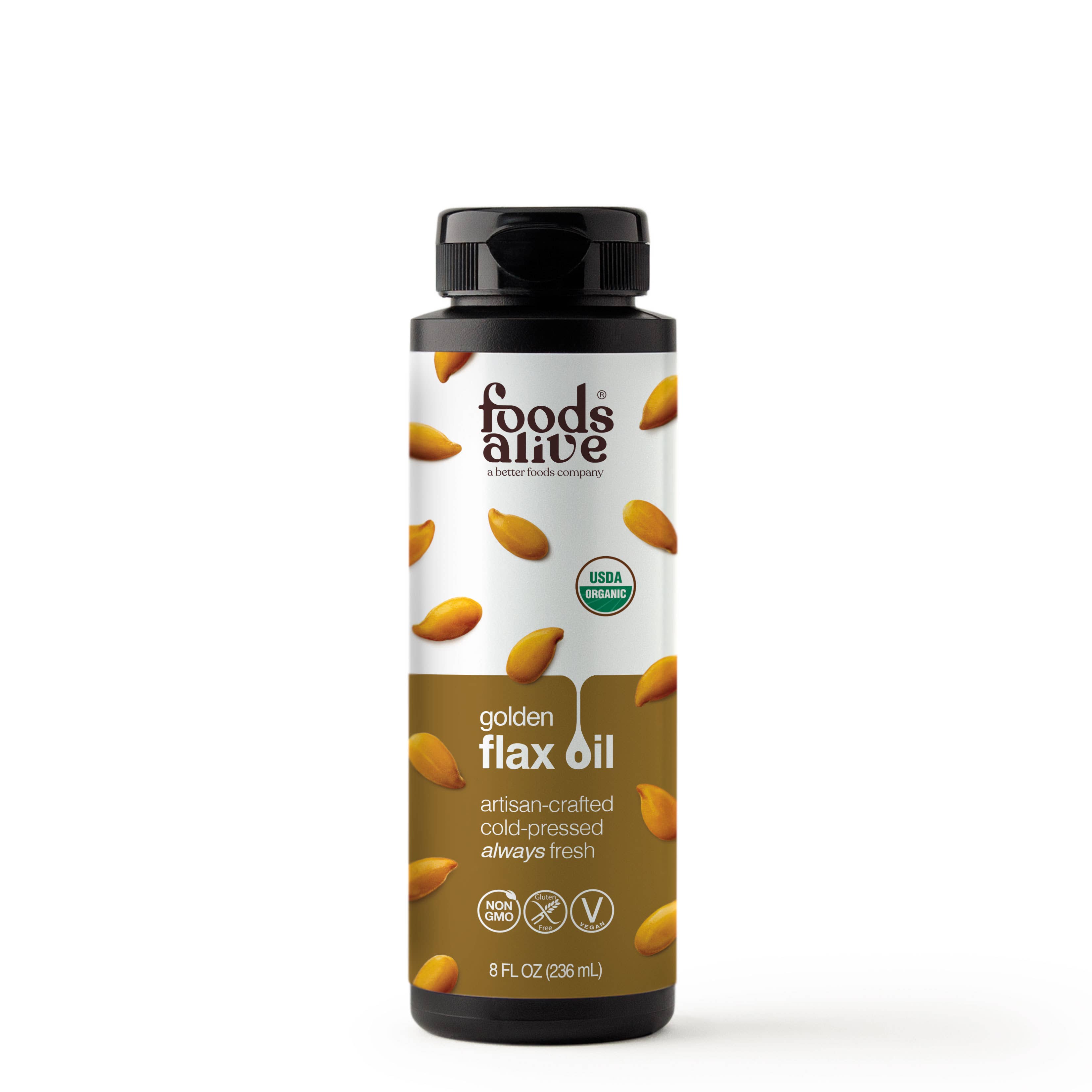 Foods Alive - Wholesale Oral Supplement/Vitamin - Gold Flax Seed Oil - Artisan Cold-Pressed, Organic3