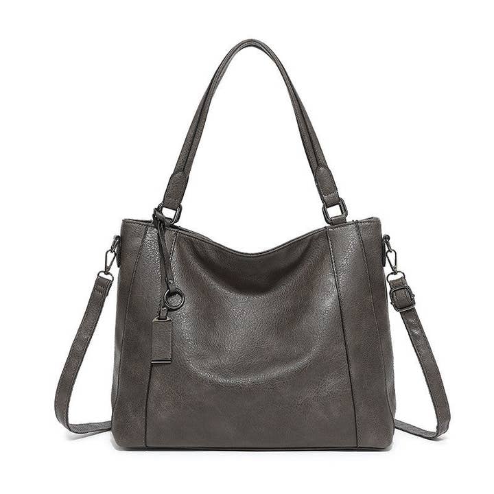UZ Wholesale Store - Wholesale Shoulder Bag - Women's - Solid Color Single Shoulder Large Capacity Soft Leather Bag