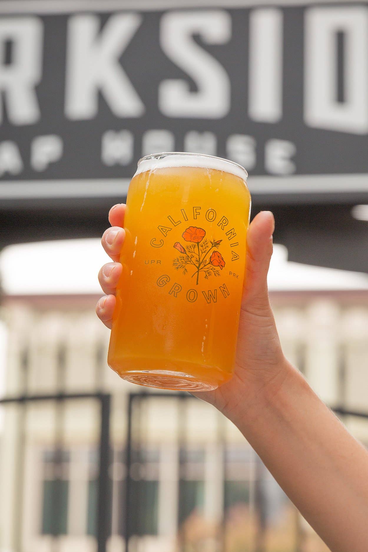 Upper Park Clothing - Wholesale Drinking Glass/Cup - California Grown 16oz Beer Can Glass2