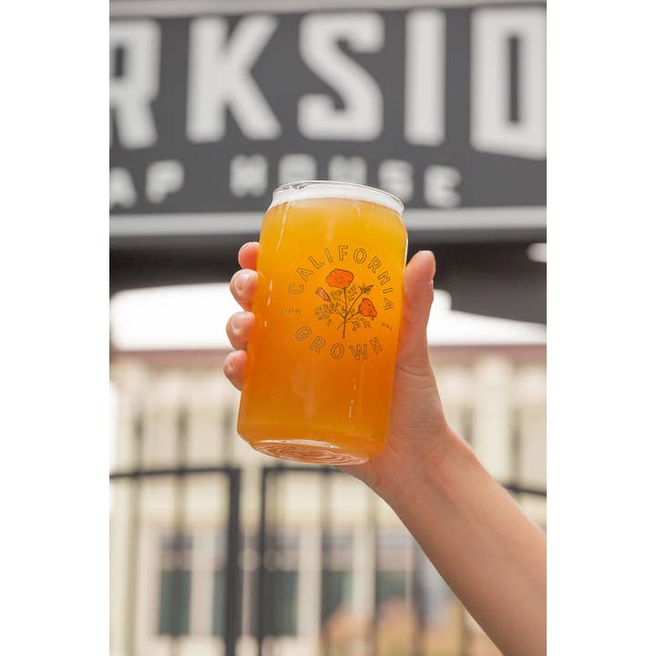 Upper Park Clothing - Wholesale Drinking Glass/Cup - California Grown 16oz Beer Can Glass2