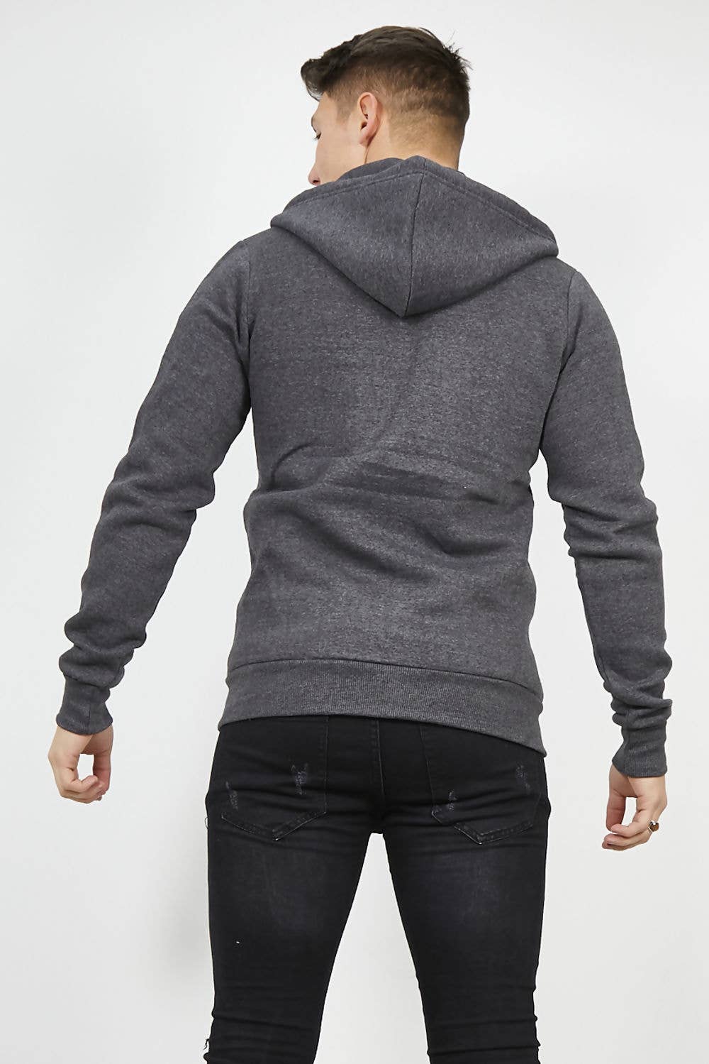 justyouroutfit – wholesale Hoodie – Men's – PLAIN AMERICAN FLEECE ZIP UP HOODY JACKET3