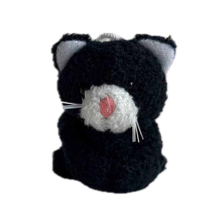 The Gifted Rat - Wholesale Stuffed/Plush Toy - Kids & Baby - Small Plush Kitty Cat (Black White) 2